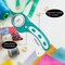45mm Rotary Cutter and Mat Set, Fabric Cutter Wheel and 12x18 Inch Self Healing Sewing Cutting Mat, Fabric Rotary Cutter with 5pcs Rotary Blades for Quilting Patchworking Crafts, Turquoise